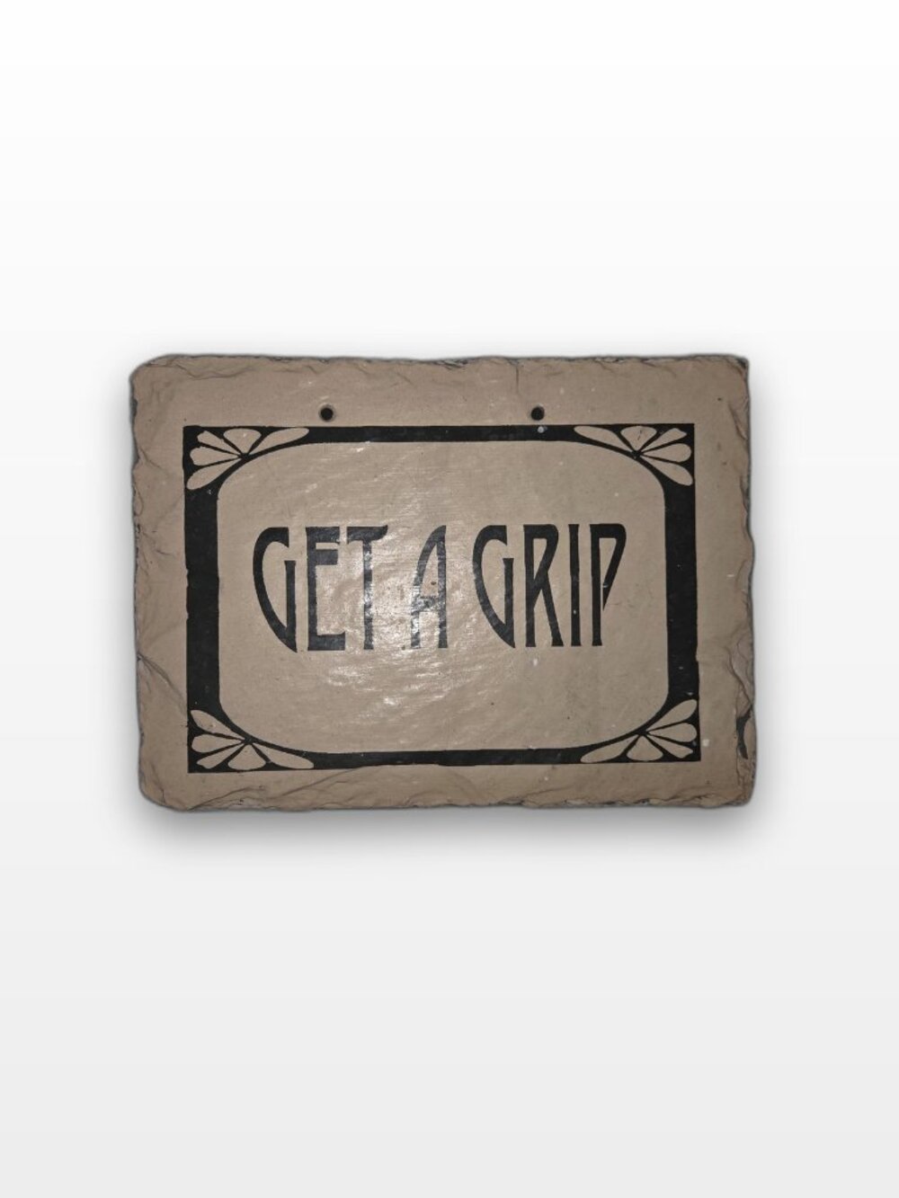 Plain Jane Slate Wall Plaque Get a Grip New Orleans Roofing Tile Sign
